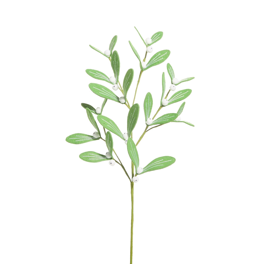 22" Mistletoe Felt Stem