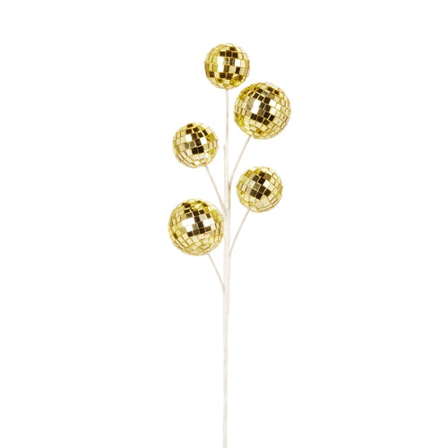 16" Gold Disco Ball Pick