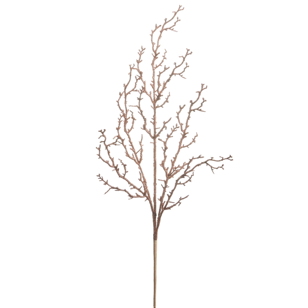 32" Coral Glitter Branch