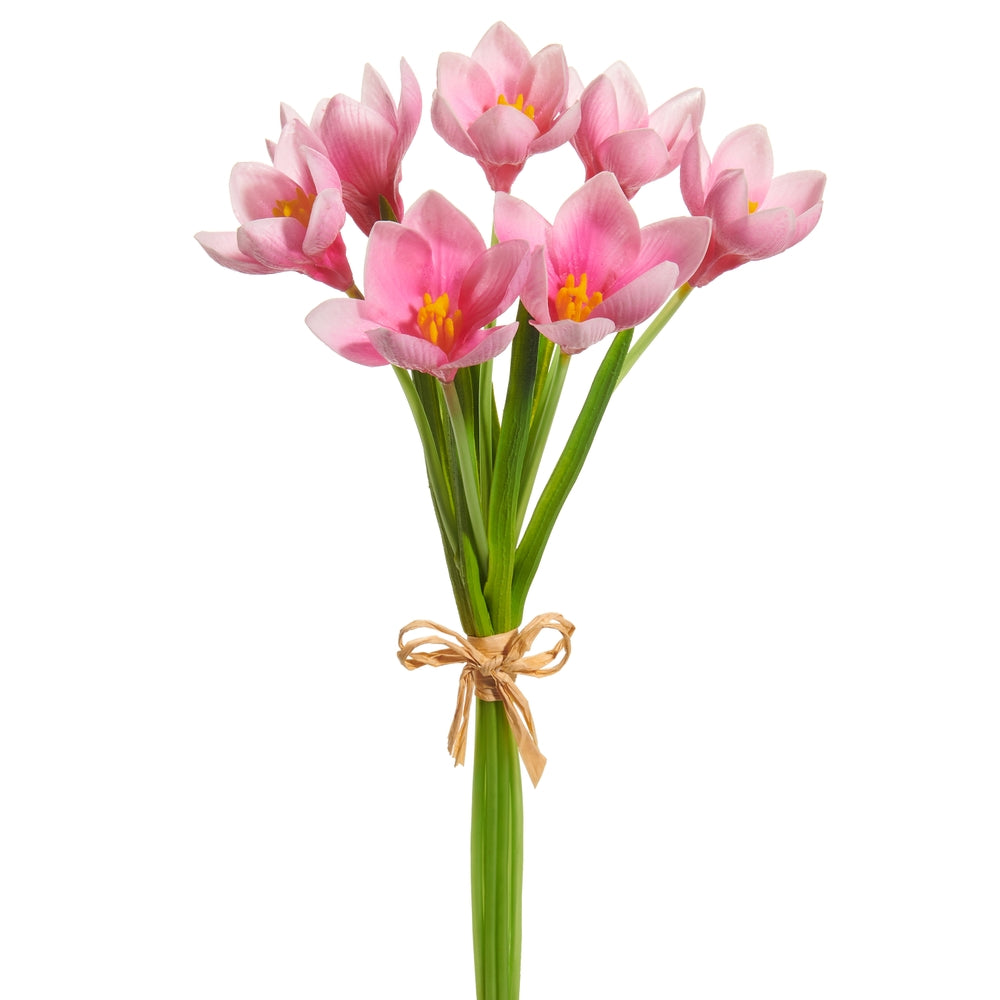 12.5" Real Touch Pink Crocus Bundle