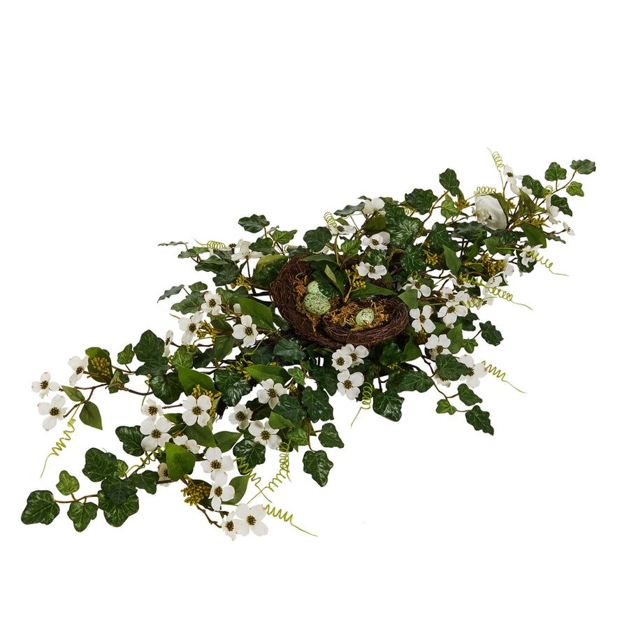 41.5" Nest Dogwood and Ivy Swag