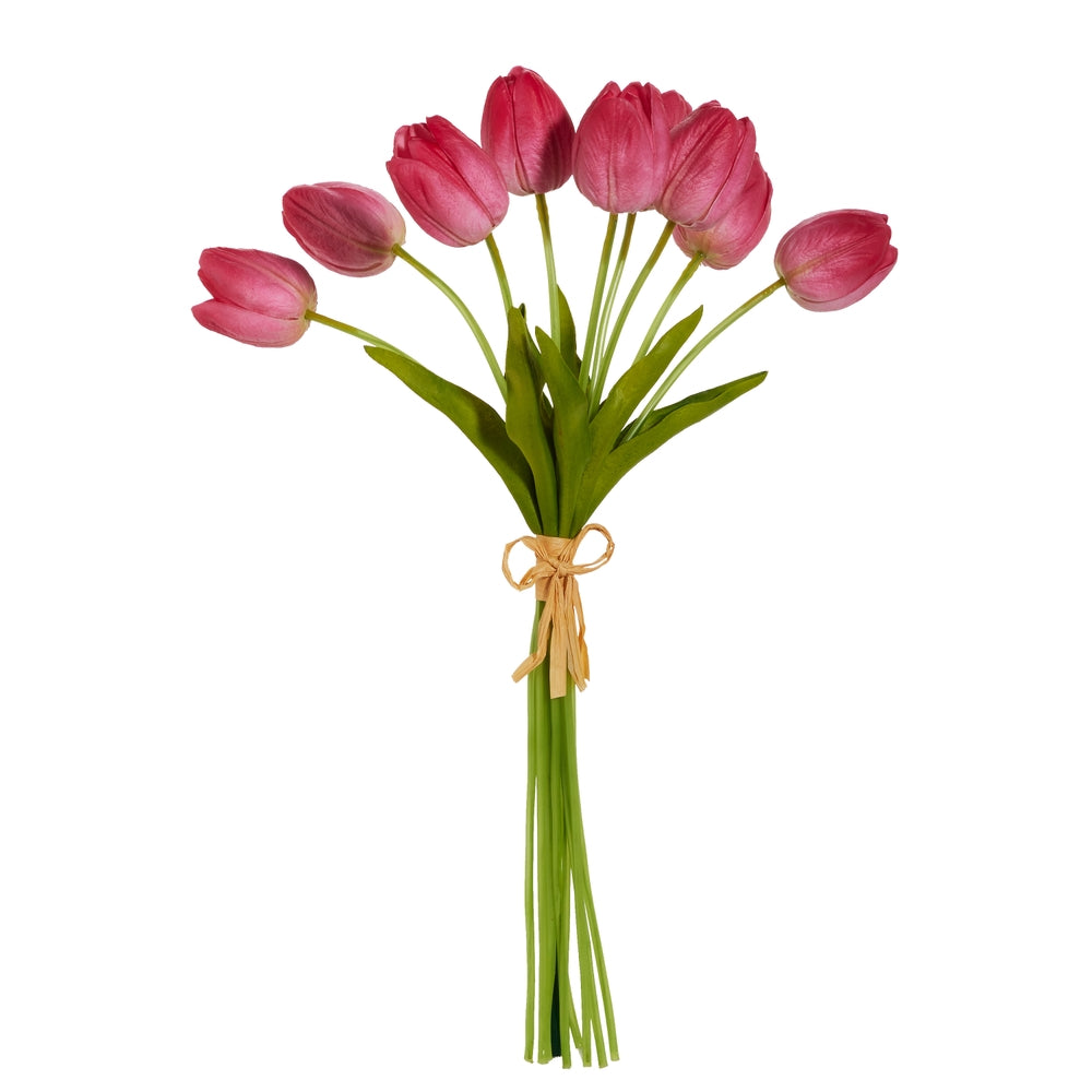 15" Real Touch Pink Tulip Bundle