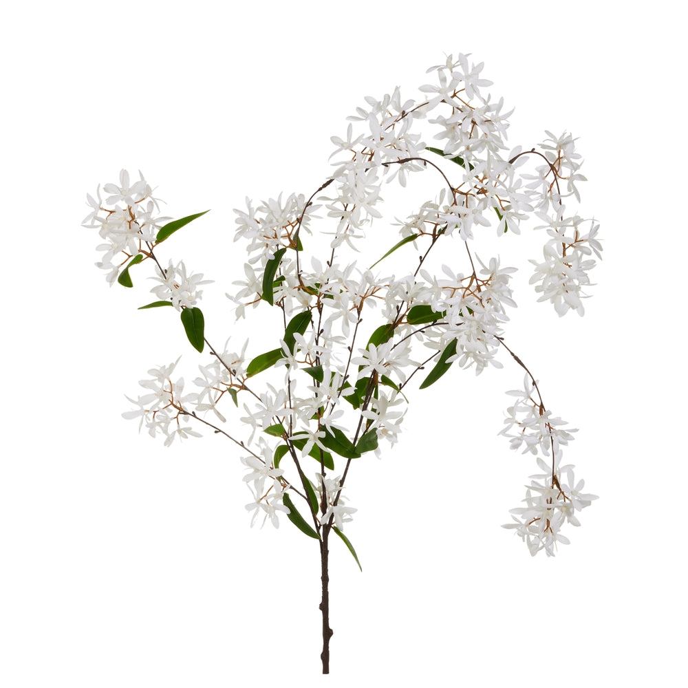 34" White Hanging Bush