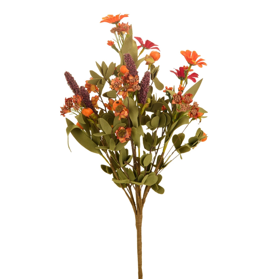 20" Fall Floral Bush