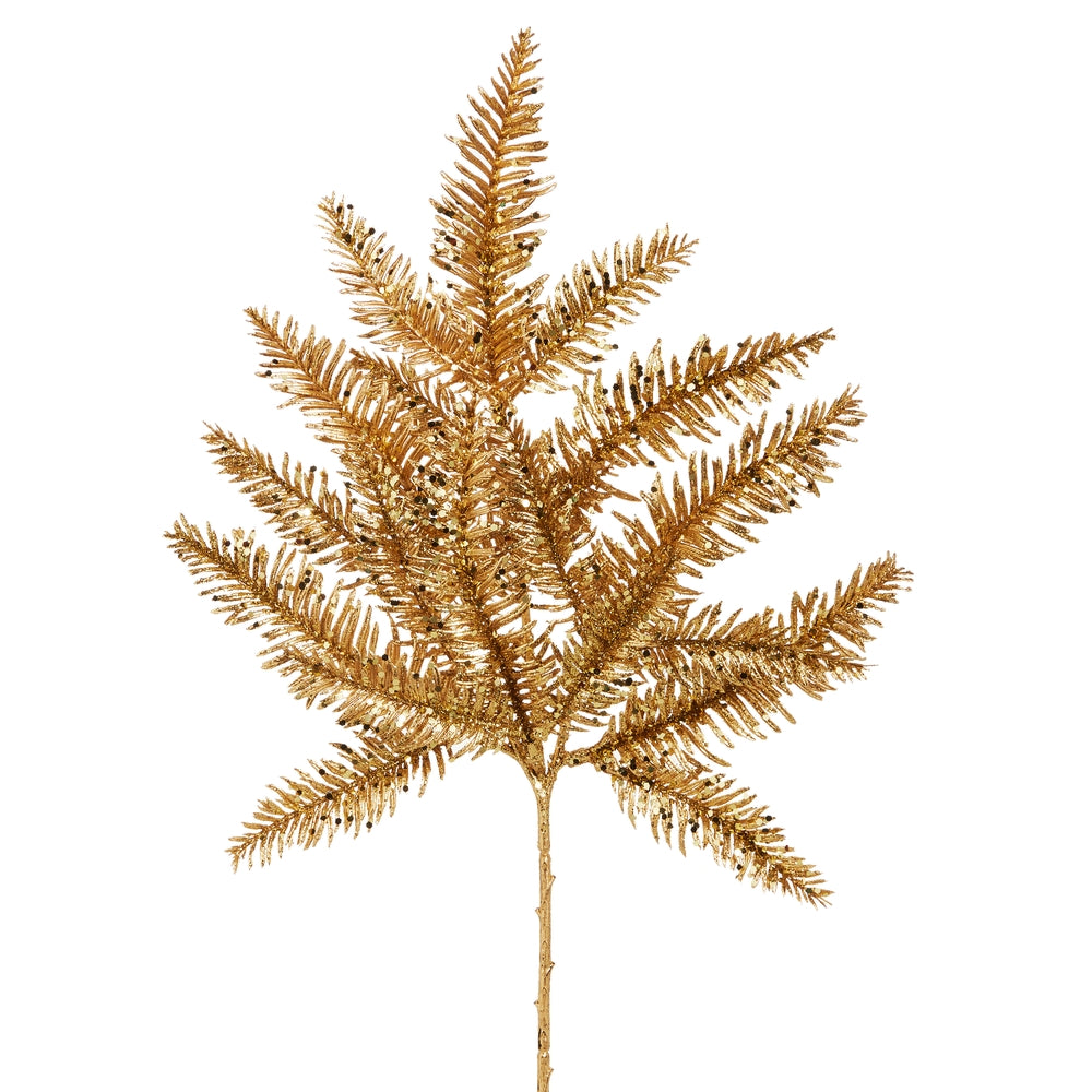 16" Gold Fern Spray