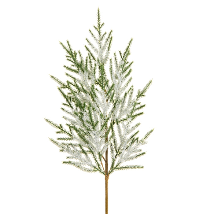 32" Iced Greenery Spray