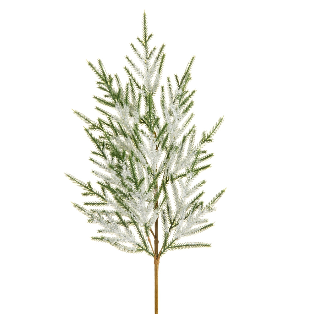 32" Iced Greenery Spray