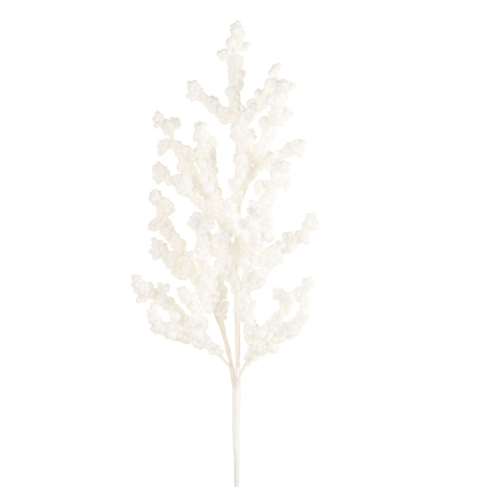 31.5" Glitter White Berry Spray