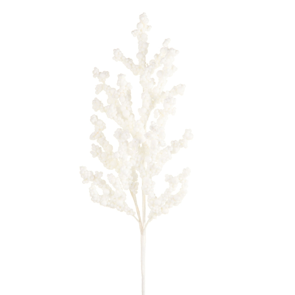 31.5" Glitter White Berry Spray