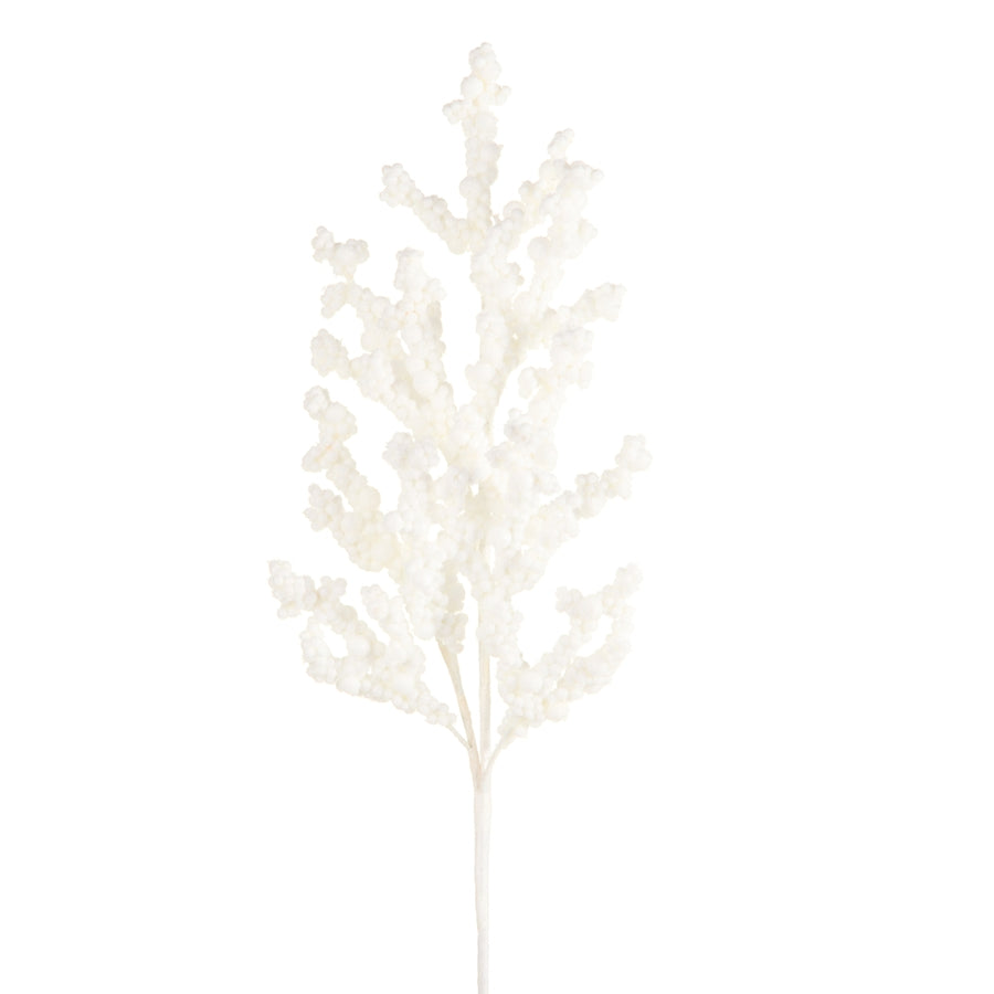 31.5" Glitter White Berry Spray