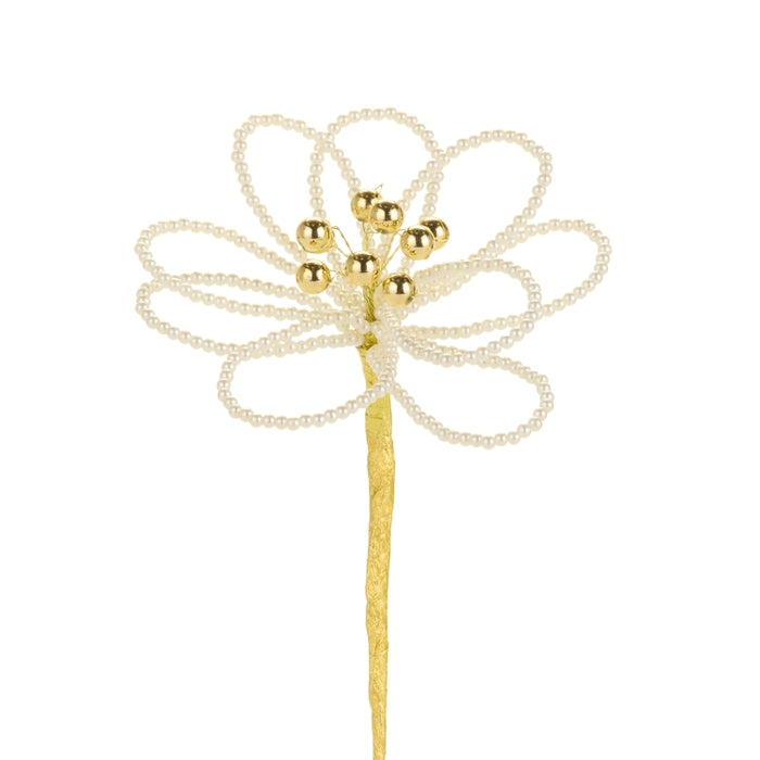 10.5" Pearl Floral Pick