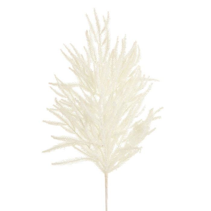 30" Iced White Pine Spray
