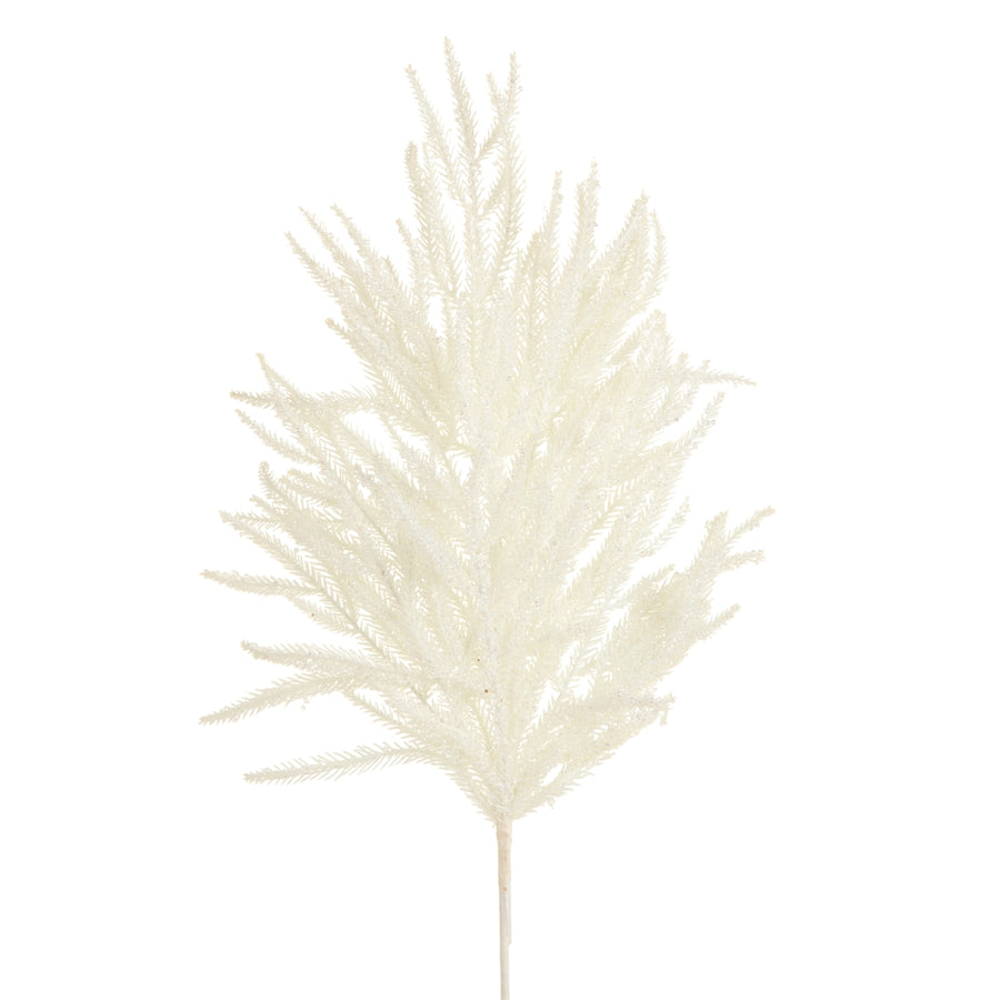 30" Iced White Pine Spray