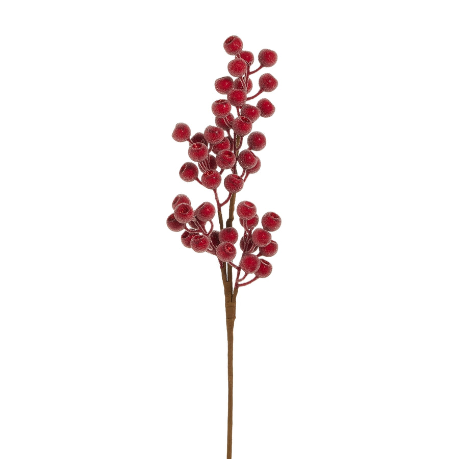 25" Sugared Berry Spray