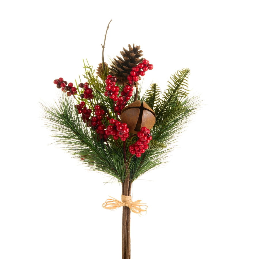 16" Berry, Pinecone, and Bell Bundle