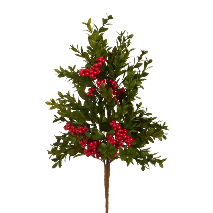 20" Greenery and Berry Spray