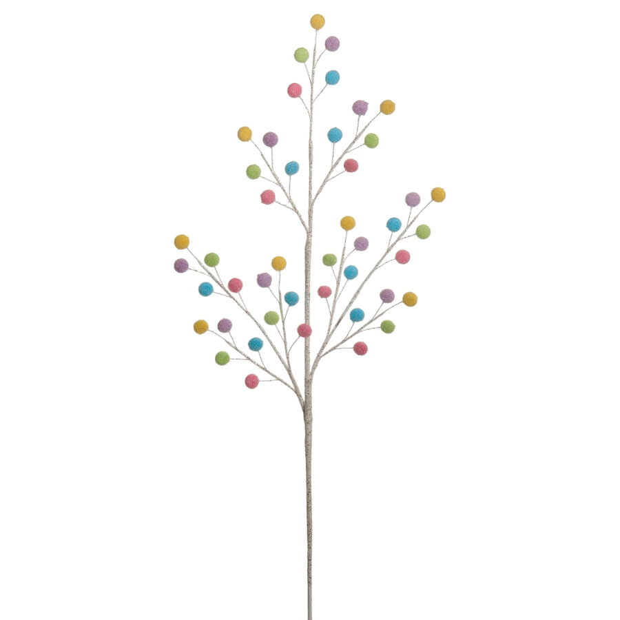 31" Multicolor Glittered Candy Spray