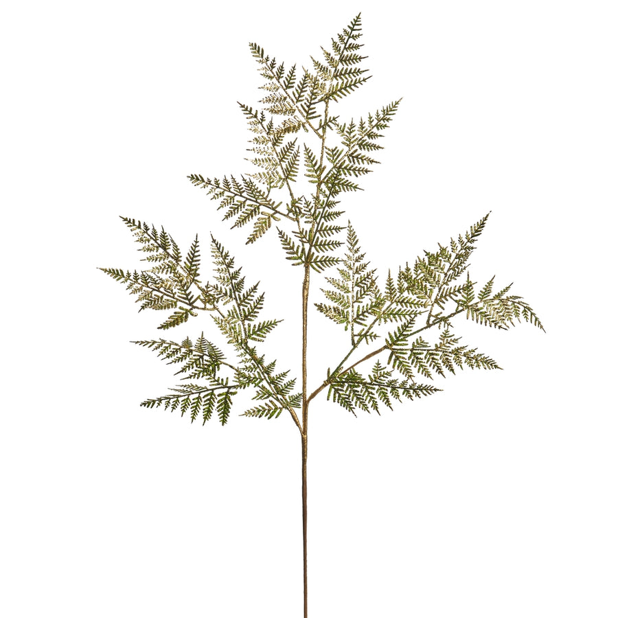 32" Metallic Gold Fern Spray