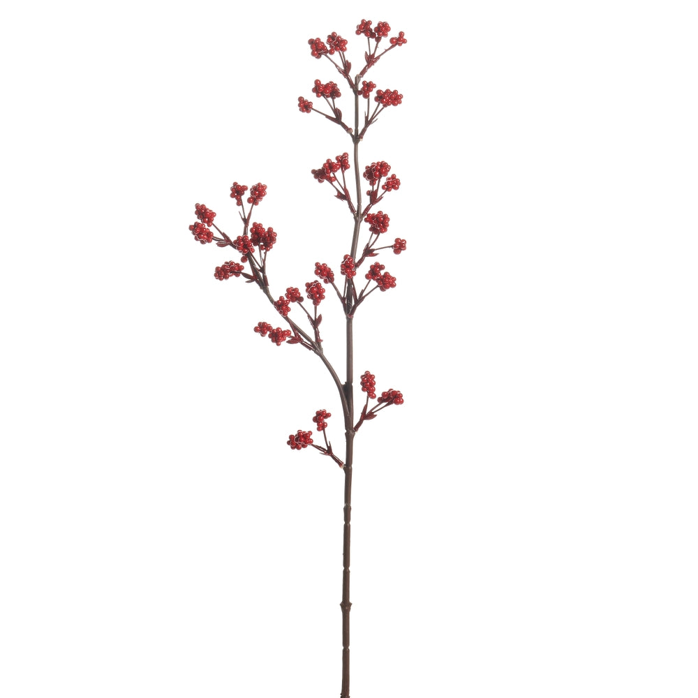 25" Red Berry Spray