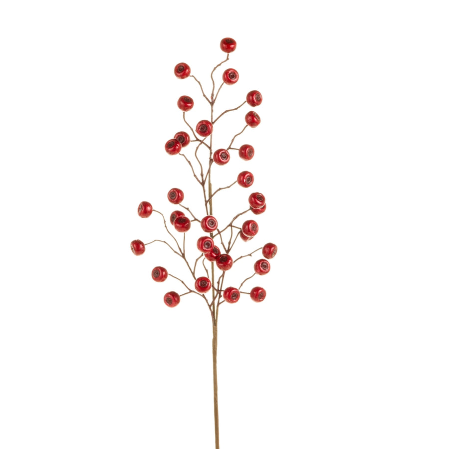 26" Bright Red Berry Stem