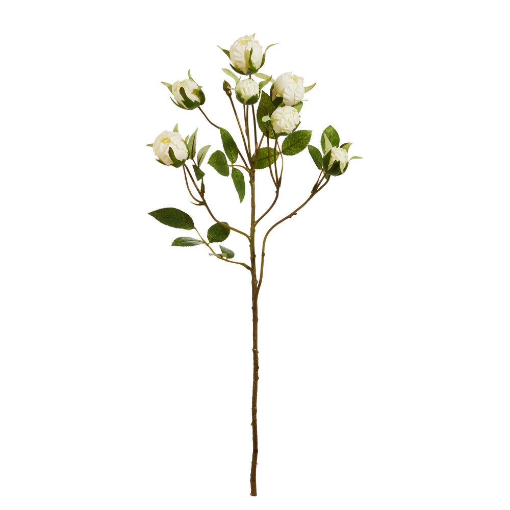 20.5" White Rose Spray