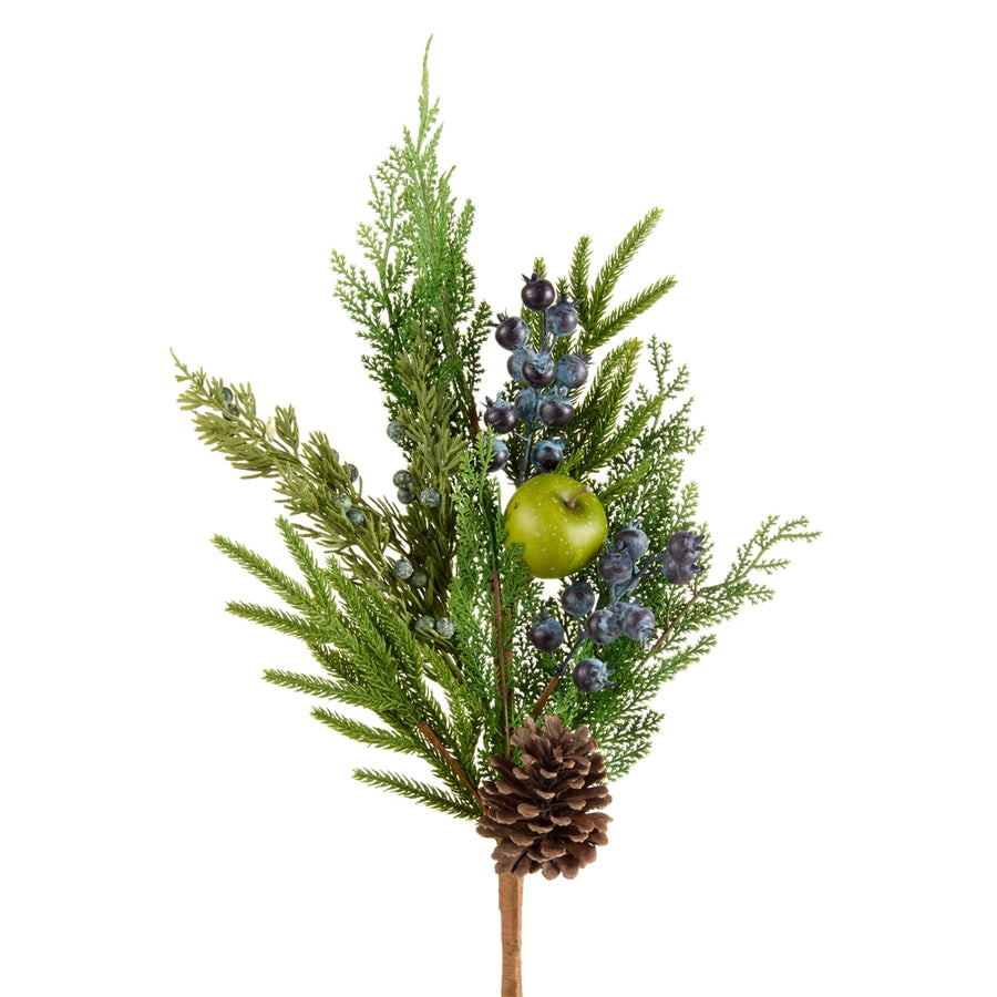 28" Berry and Greenery Spray