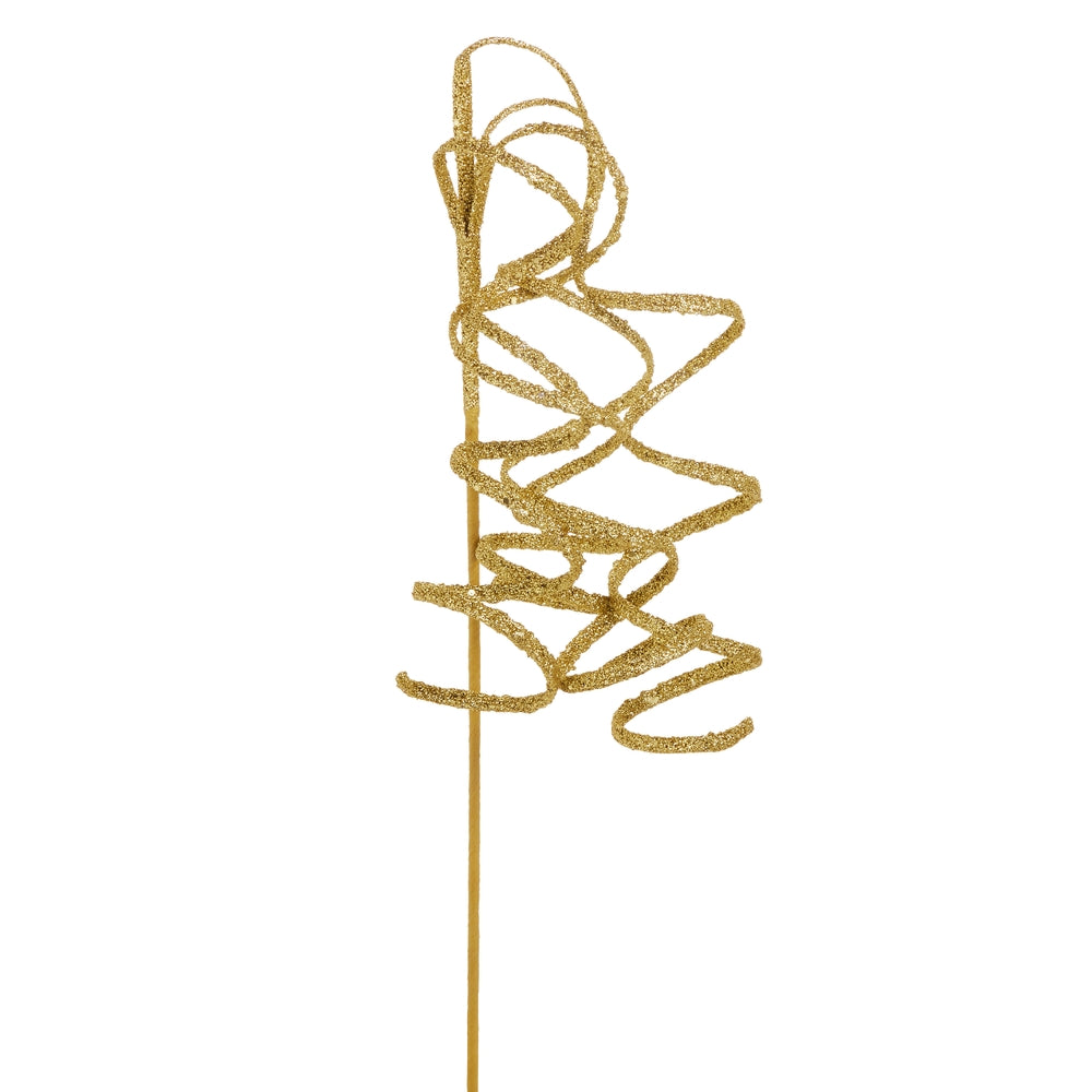33" Glittered Gold Spring Spray