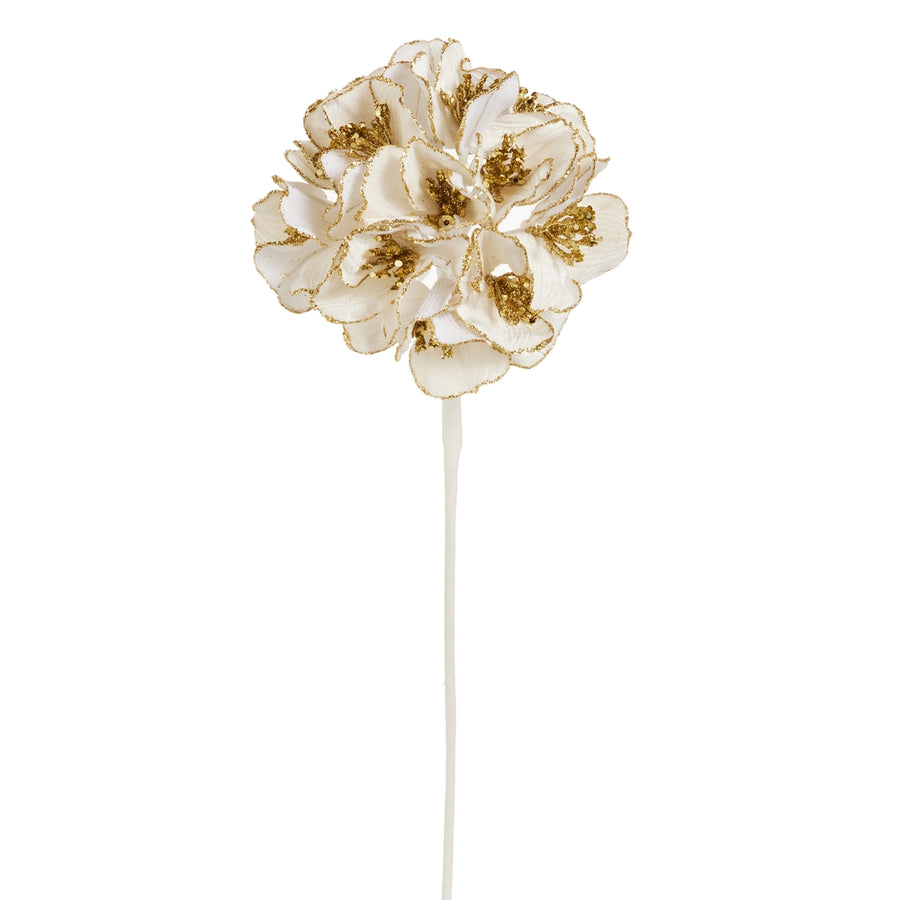 22" Ivory Velvet Hydrangea