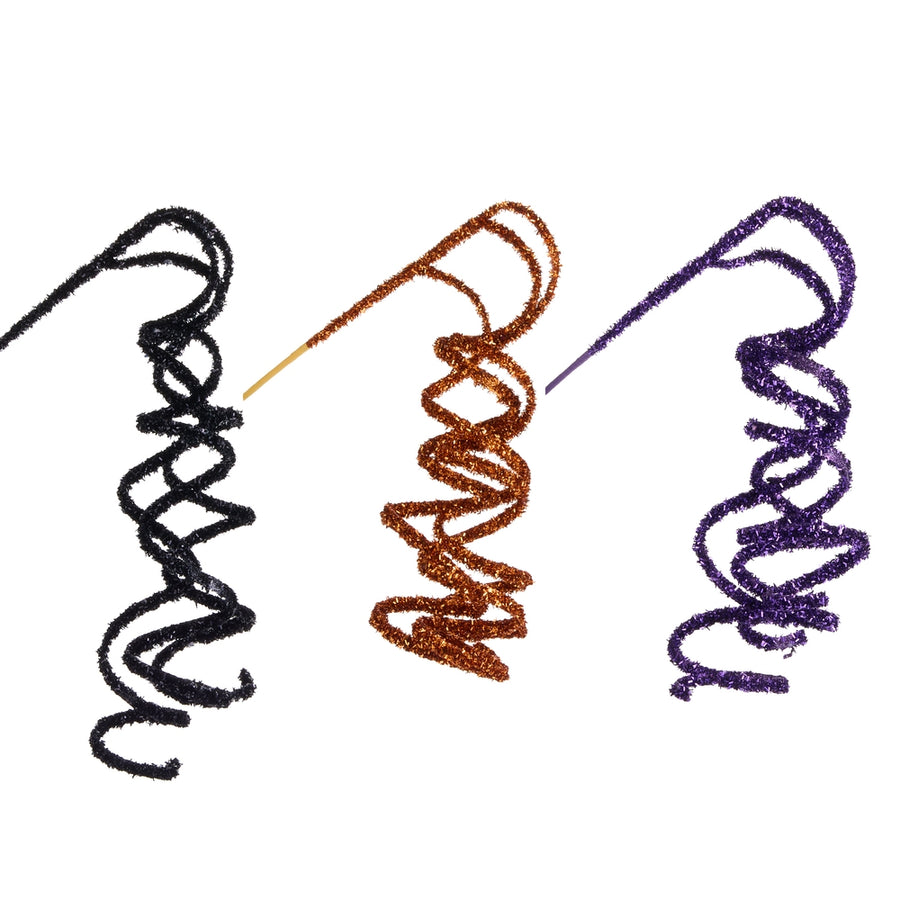 22" Orange, Purple and Black Spiral Spray