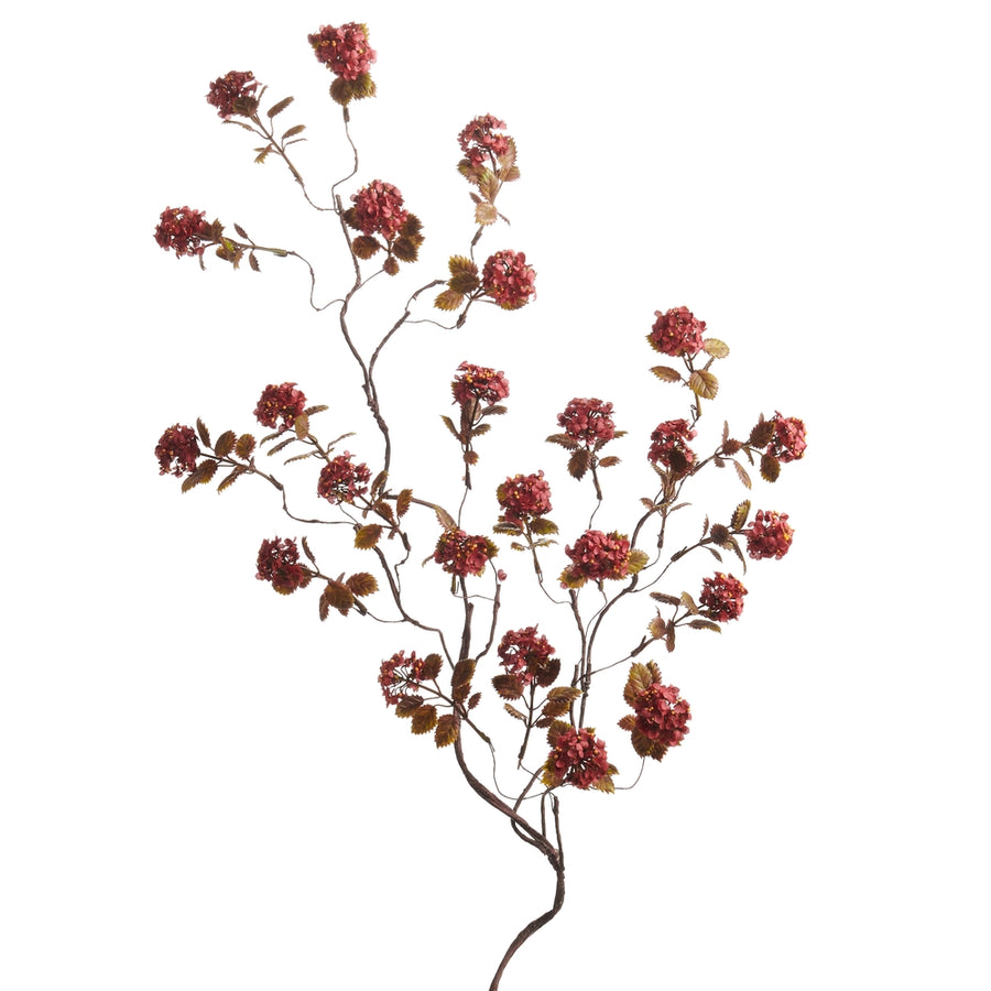 36" Burgundy Floral Branch