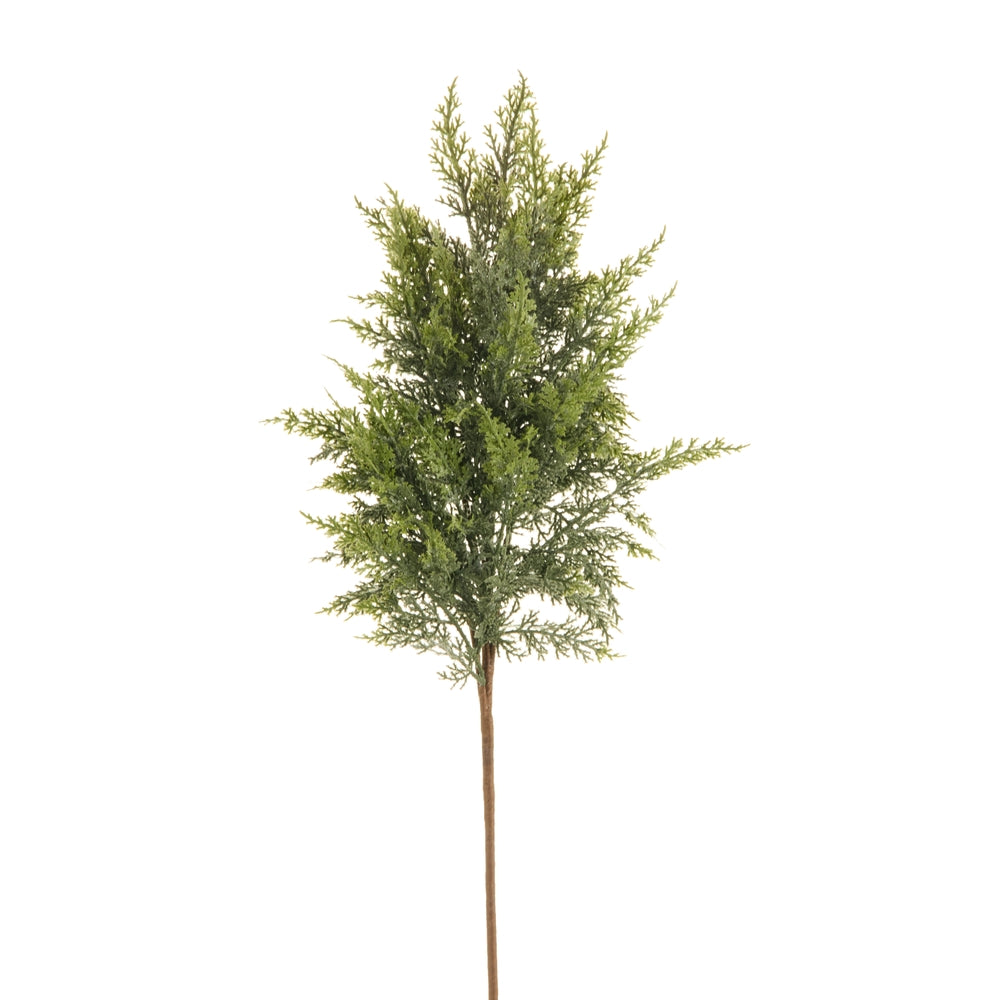 37" Iced Cedar Spray