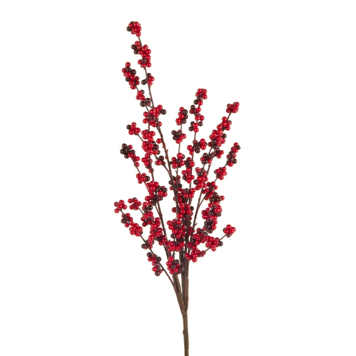 33.5" Red Berry Spray