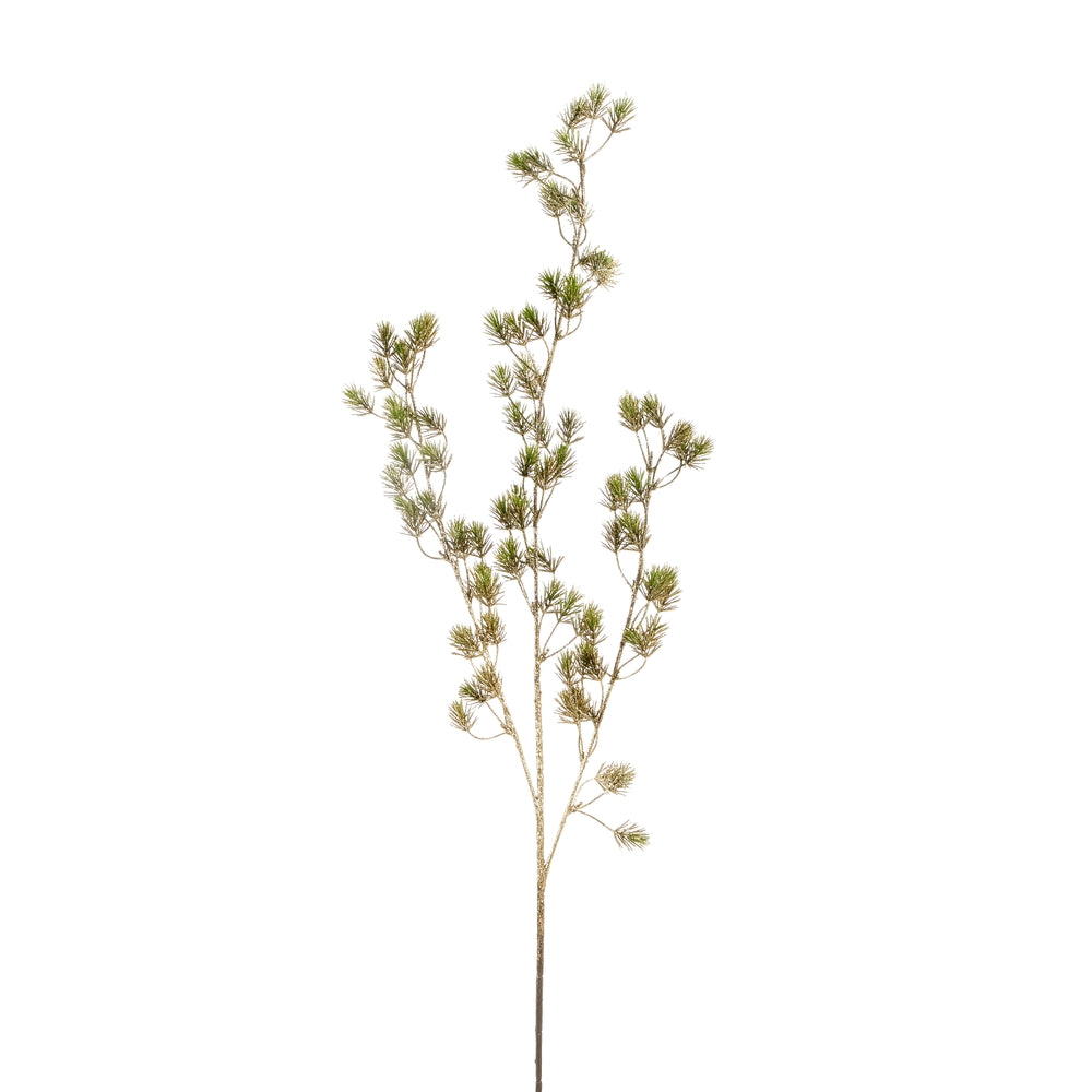 35.5" Hanging Gold Pine Branch
