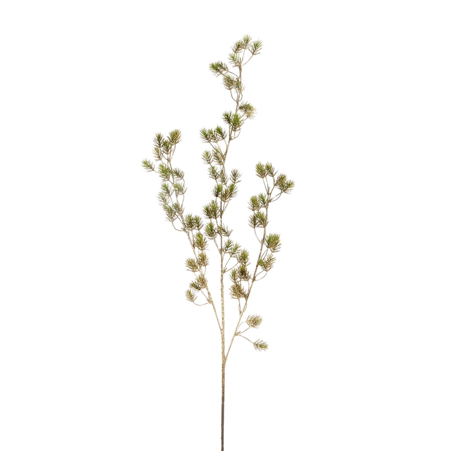 35.5" Hanging Gold Pine Branch