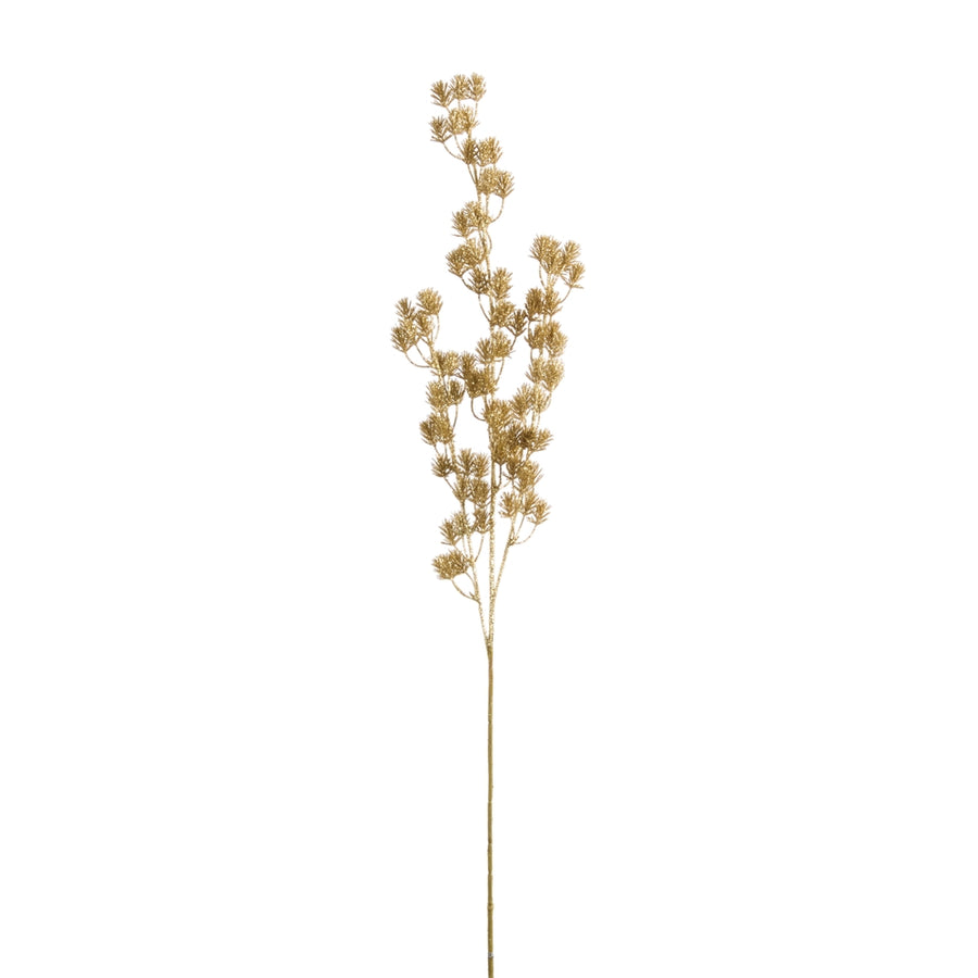 35.5" Gold Hanging Pine Branch