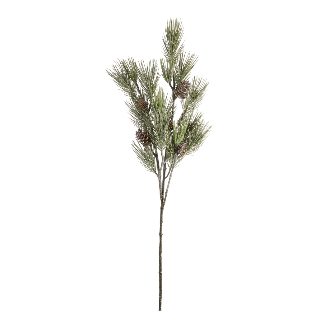 48" Frosted Long Needle Pine Branch