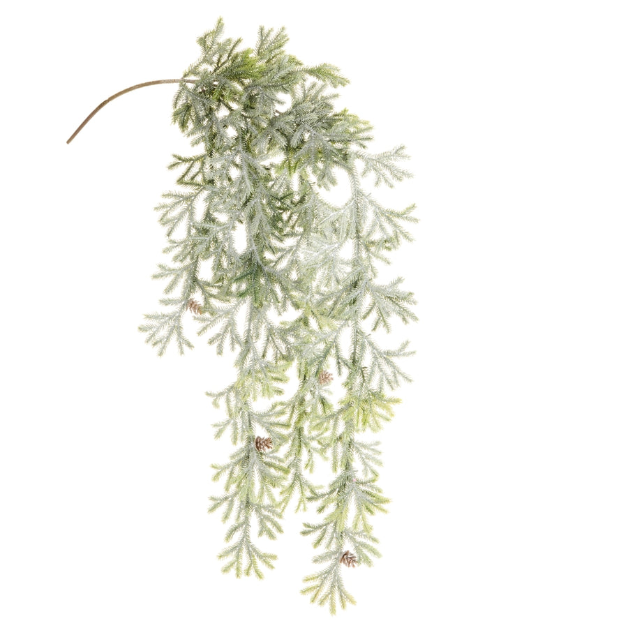 48" Iced Pine Hanging Branch