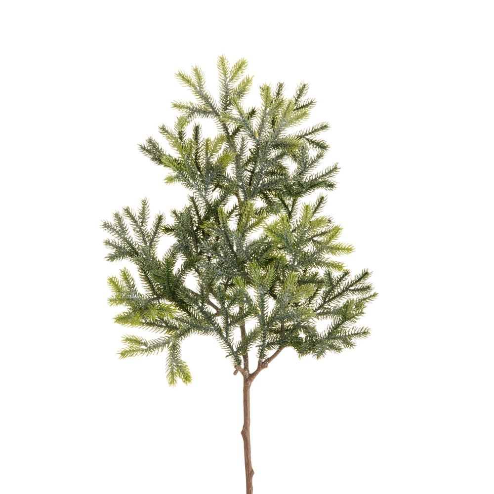 24" Iced Pine Branch