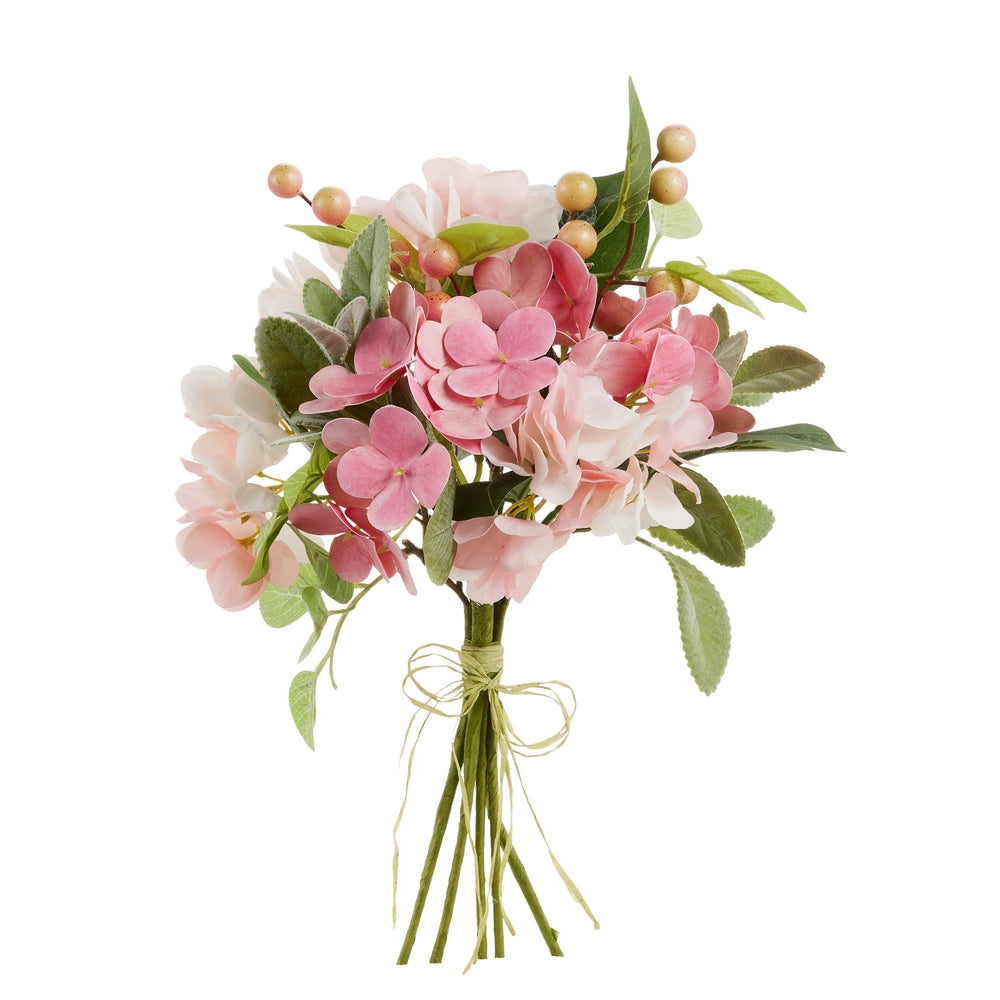 14" Pink Mix Hydrangea Bundle