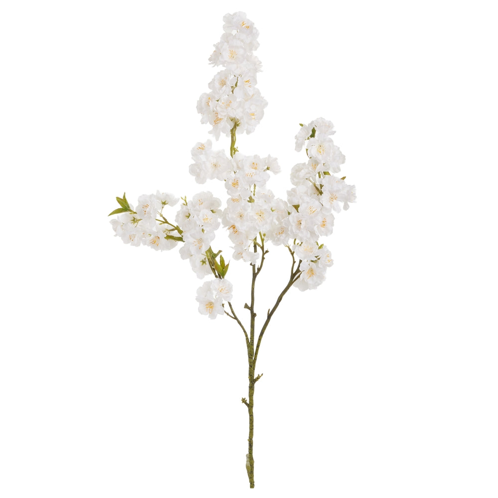41.5" White Cherry Blossom Branch