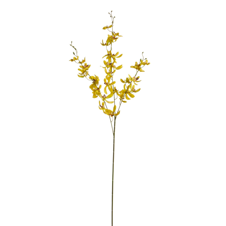 39" Yellow Dancing Orchid Stem