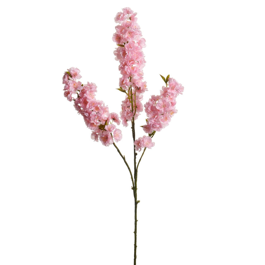 42" Pink Cherry Blossom Spray