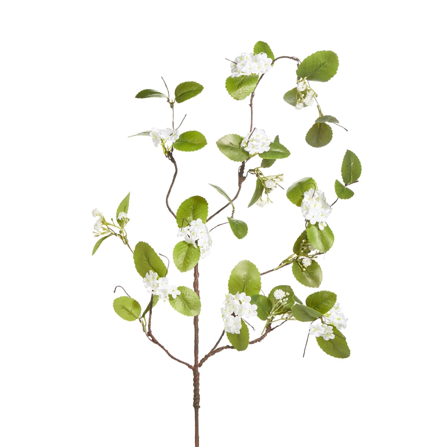 34.5" White Viburnum Spray