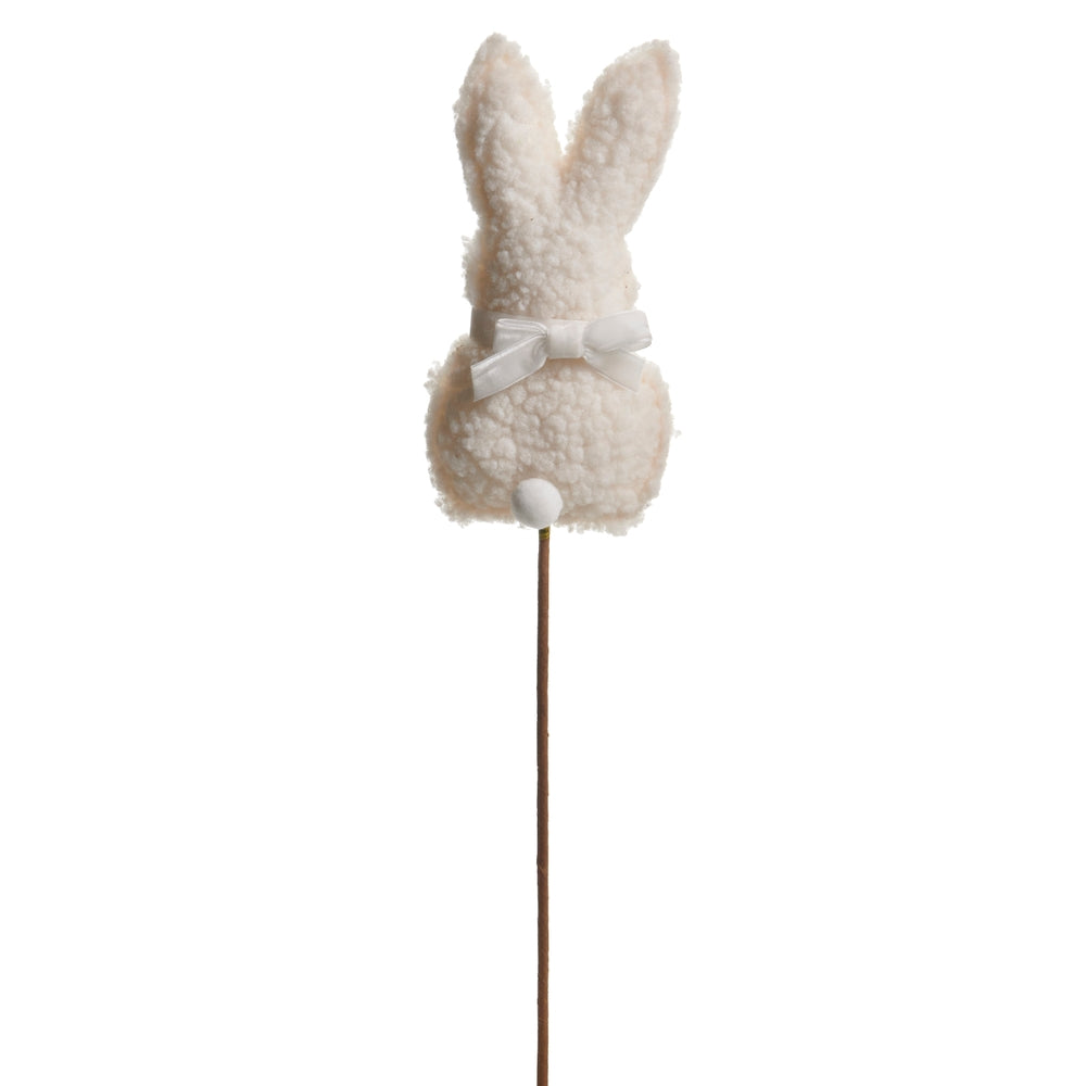 21" White Bunny Pick
