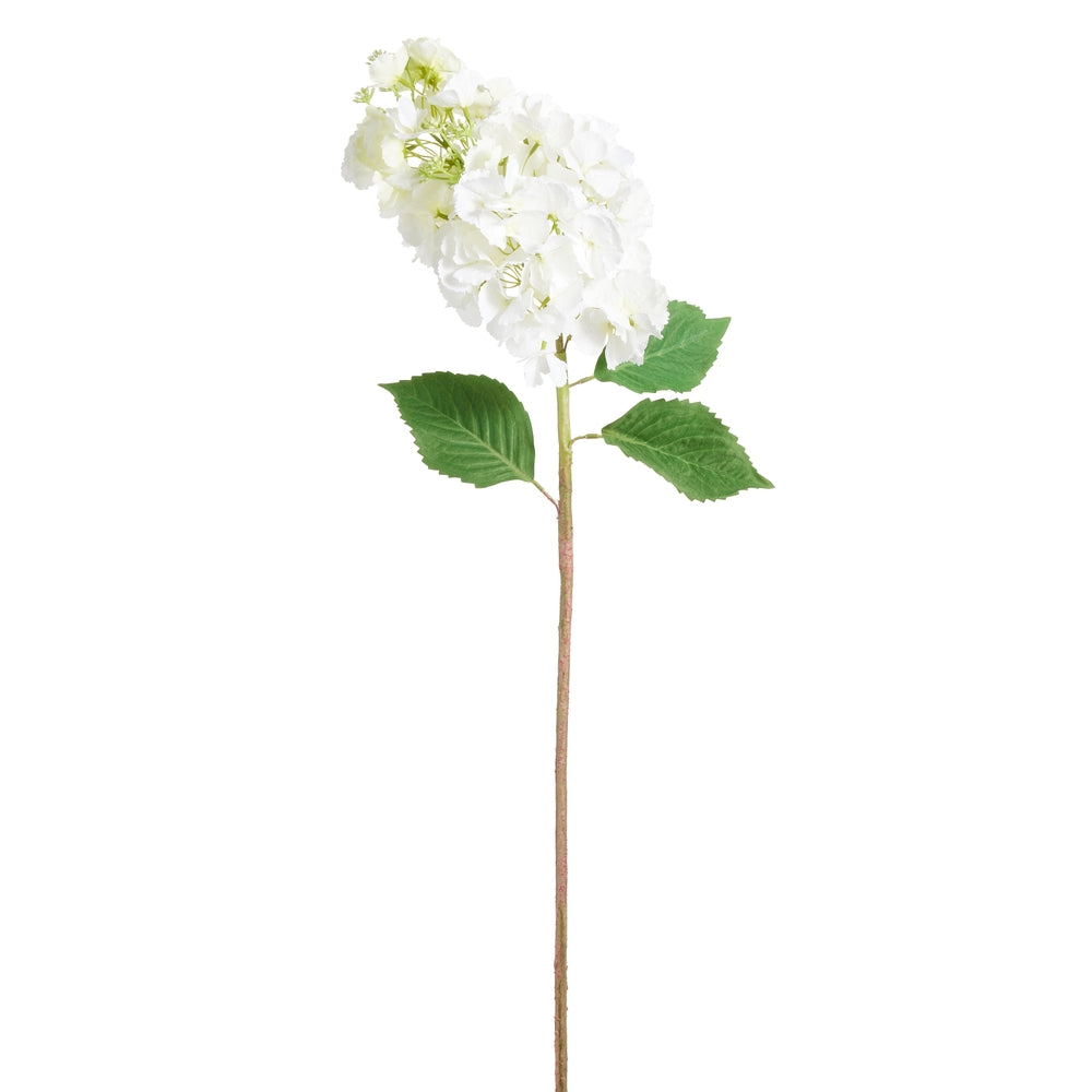 40" White Hydrangea Branch