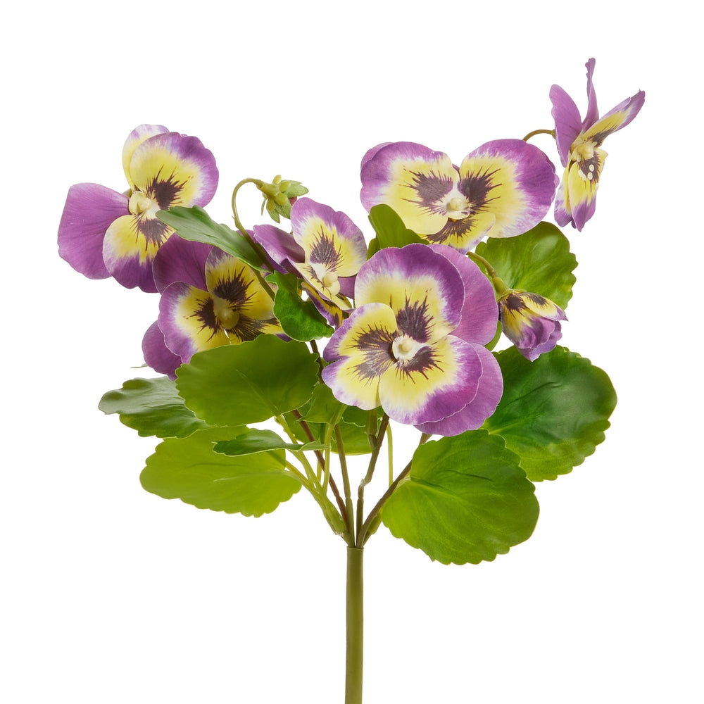 12.5" Pansy Bush