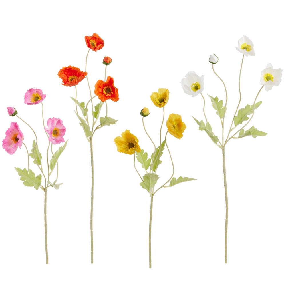 25" Real Touch Poppy Sprays