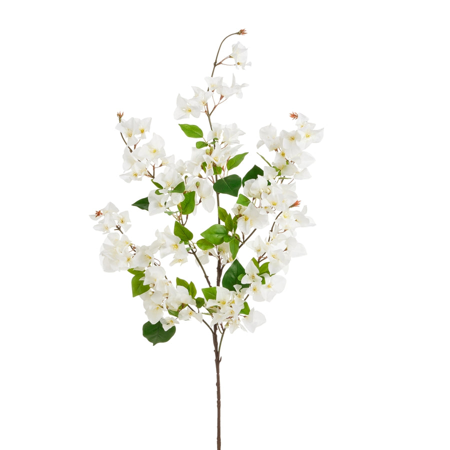 38.5" White Bougainvillea Spray