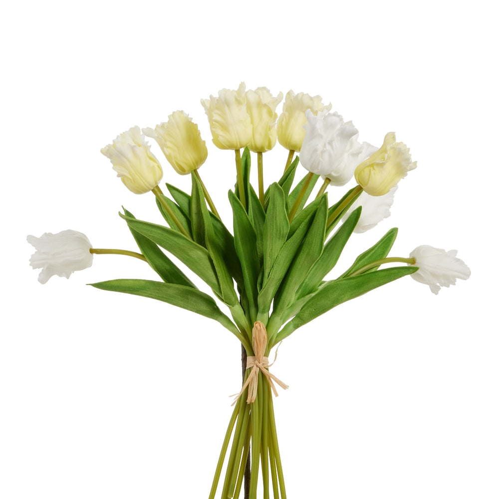 12.5" Real Touch Yellow Parrot Tulip Bundle