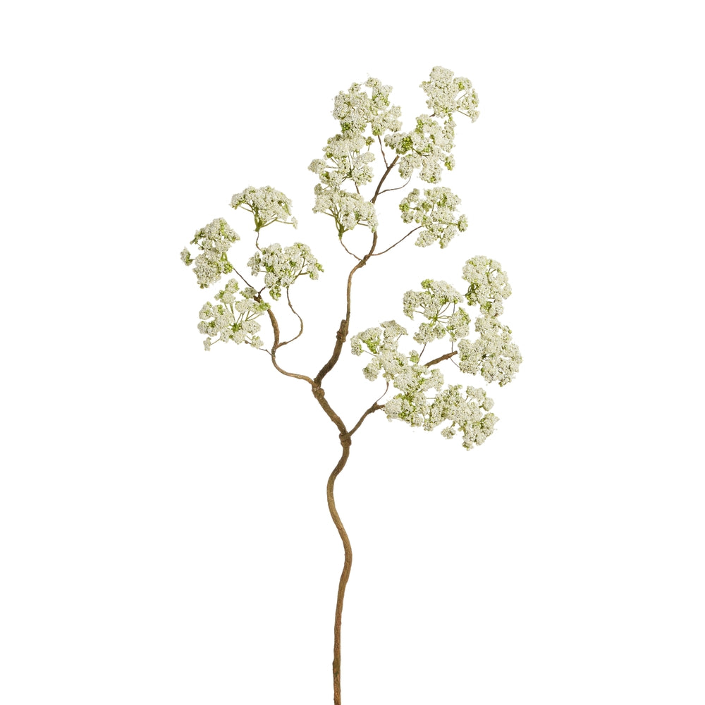 28.5" White Queen Anne's Lace Branch